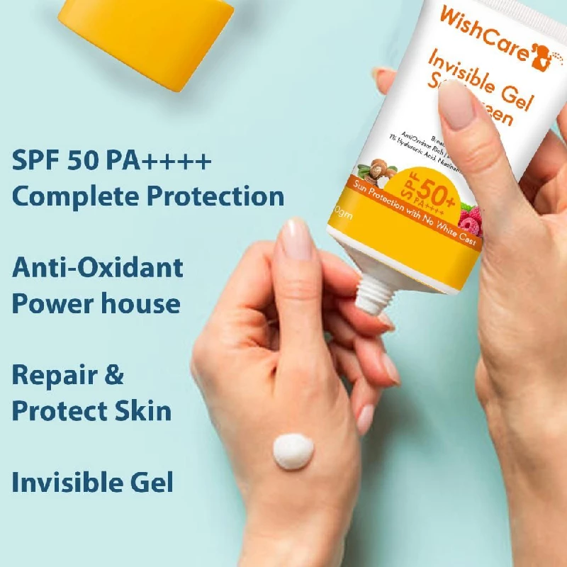 Wishcare Invisible Gel Sunscreen SPF 50+ Pa++++, 50 g-5.webp